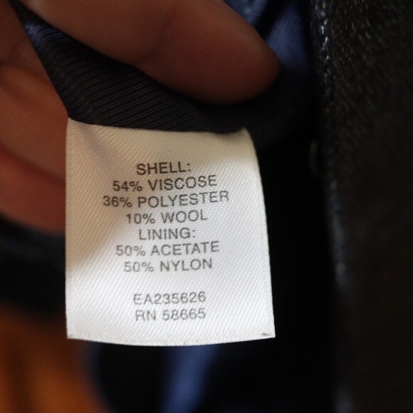 Classiques Entier Blue Wool Blend Blazer Jacket XL - Picture 16 of 16